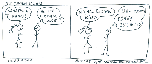 Ice Cream Koan, Cartoon Copyright 2004 by Bobby Matherne