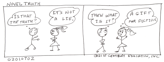 Novel Truth, Cartoon Copyright 2007 by Bobby Matherne
