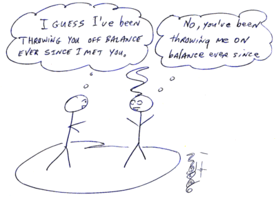 Balance, Cartoon Copyright 2005 by Bobby Matherne