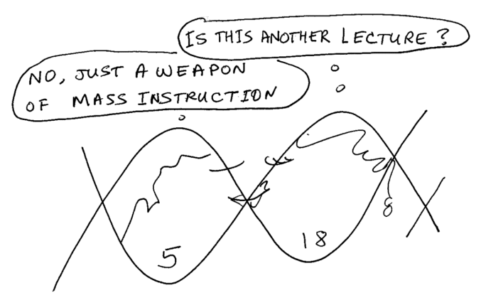 Mass Instruction, Cartoon Copyright 2010 by Bobby Matherne