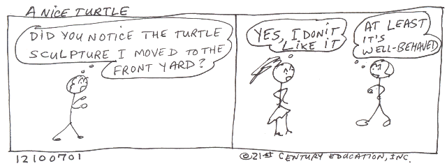 A Nice Turtle, Cartoon Copyright 2008 by Bobby Matherne