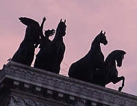 National Monument Figure, Rome, Copyright 2000 by Bobby Matherne